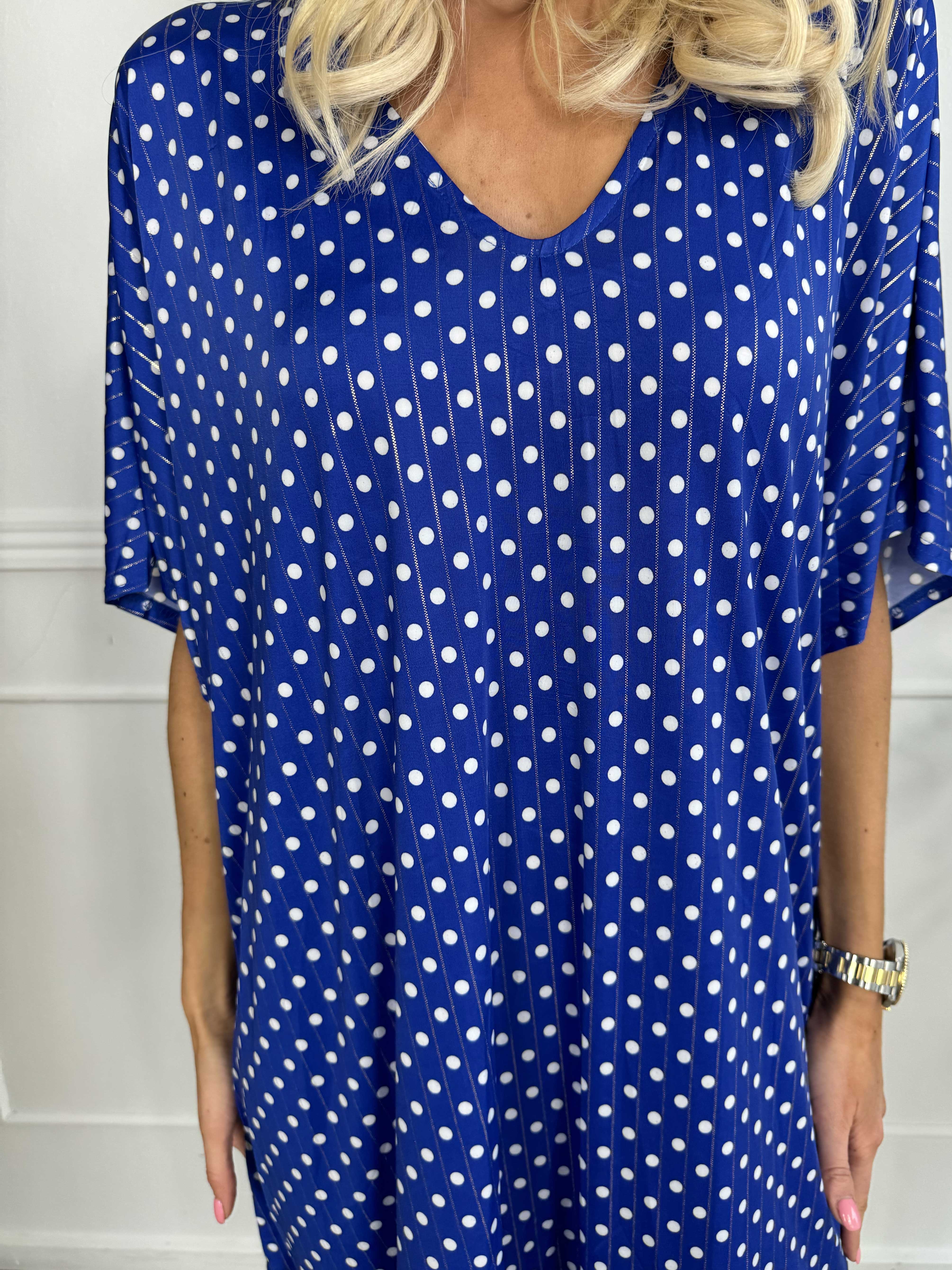 Azmina Dot - Tunikaklänning i lös passform med resår